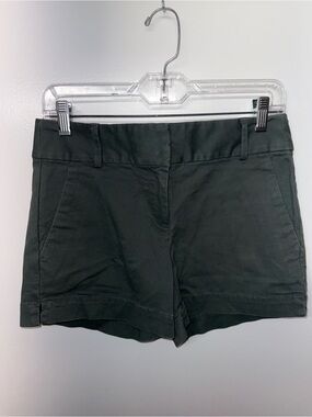 Women's Dark Green Casual Stretch Shorts